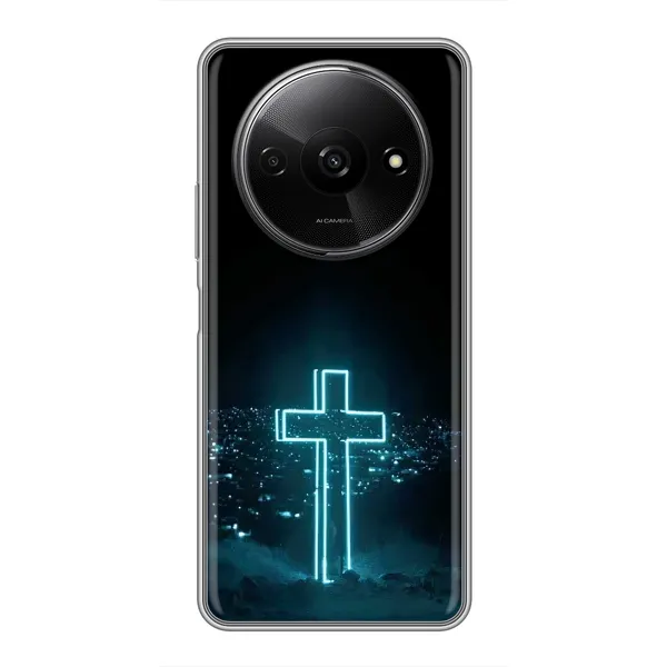 Чохол з принтом «Хрест і місто» для Xiaomi Redmi A3 Чохол з принтом «Хрест і місто» для Xiaomi Redmi A3