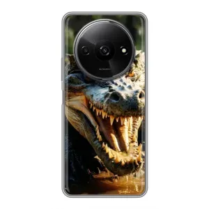 Чехол с картинкой «Хищники» для Xiaomi Redmi A3 (Опасный крокодил)