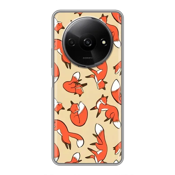 Чохол з принтом «Лисички» для Xiaomi Redmi A3