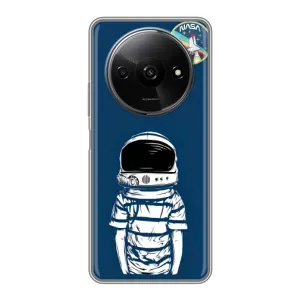 Чехол NASA для Xiaomi Redmi A3 (AlphaPrint) (Мальчик в шлеме)