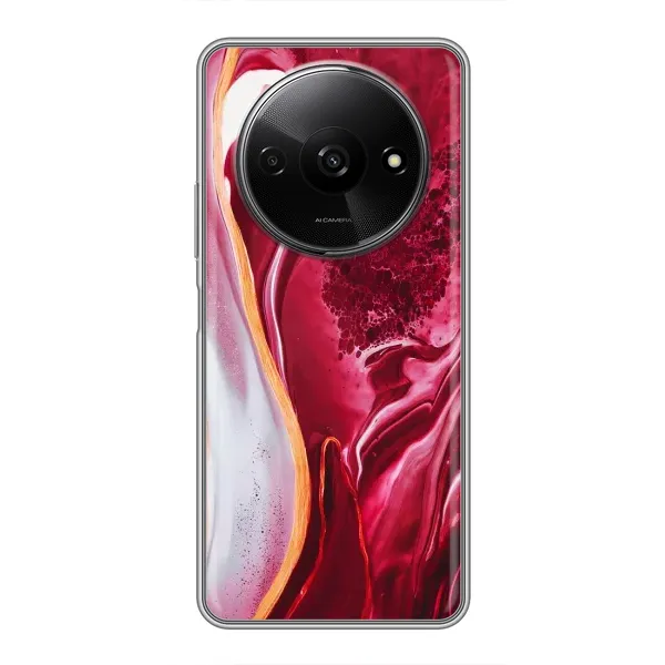 Чохол з принтом «Мрамор червоний» для Xiaomi Redmi A3