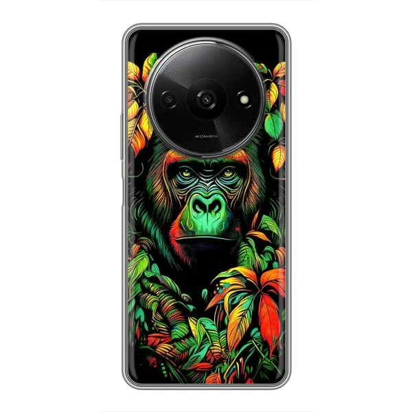 Чохол з принтом «Мавпа в квітах» для Xiaomi Redmi A3