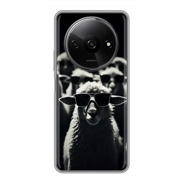 Чехол с принтом «Овечка в очках» для Xiaomi Redmi A3 Чехол с принтом «Овечка в очках» для Xiaomi Redmi A3