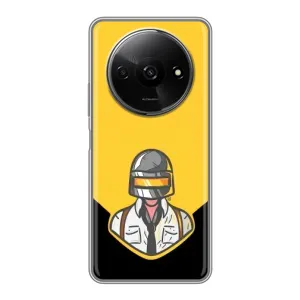 Чеjхол PUBG для Xiaomi Redmi A3 (AlphaPrint) (Пабг в шоломі)