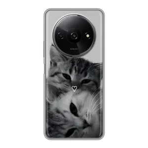 Чехол с рисунком кот на Xiaomi Redmi A3 (Пара котов)