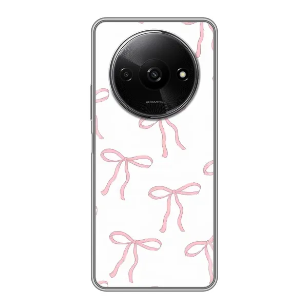 Чохол з принтом «Рожеві бантики» для Xiaomi Redmi A3 Чохол з принтом «Рожеві бантики» для Xiaomi Redmi A3
