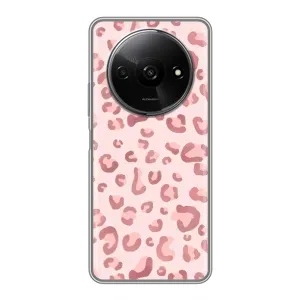 Чохол з розовим принтом для Xiaomi Redmi A3 (Рожевий леопард)