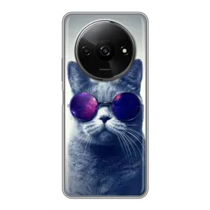 Чехол с принтом для Xiaomi Redmi A3 (AlphaPrint) Модные коты (Стильный кот)