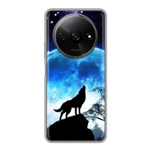 Захисні чохли для Xiaomi Redmi A3 (AlphaPrint) (ХІТ продаж) ВОВК (Вовк на місяць)