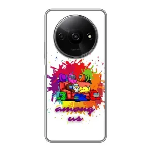 Чохли Амонг Ас для Xiaomi Redmi A3 (AlphaPrint) (Яскравий АмонгАс)
