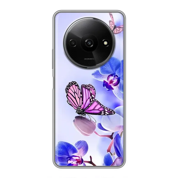 Чехол с принтом «Бабочка на цветочке» для Xiaomi Redmi A3x