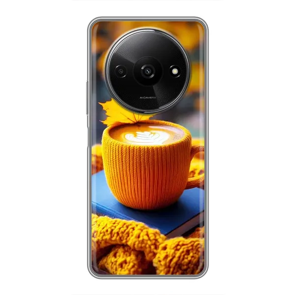 Чохол з принтом «Кава на жовтому пледі» для Xiaomi Redmi A3x