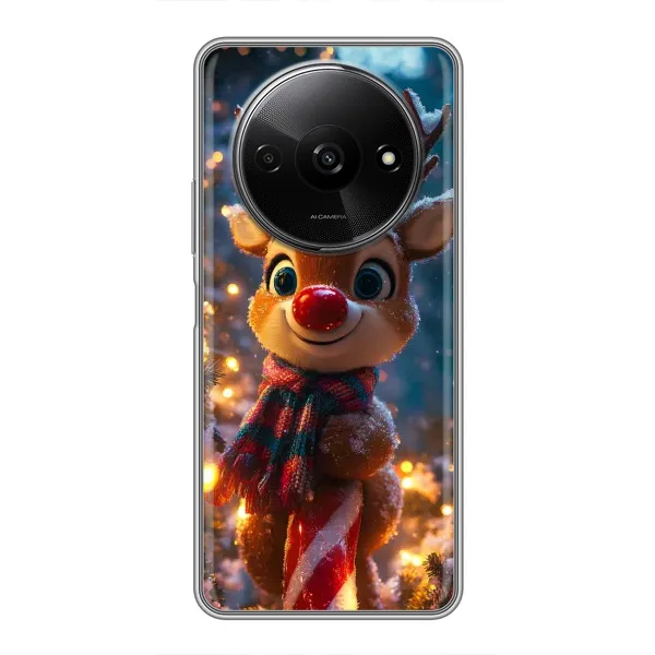 Чохол з принтом «Олень з шарфом» для Xiaomi Redmi A3x Чохол з принтом «Олень з шарфом» для Xiaomi Redmi A3x
