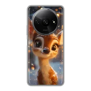 Яскравий чохол для Xiaomi Redmi A3x з Зимові Оленята (Оленятко серед гірлянд)