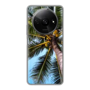 Силиконовый чехол с КАРТИНКАМИ лето для Xiaomi Redmi A3x (AlphaPrint) (Пальма)