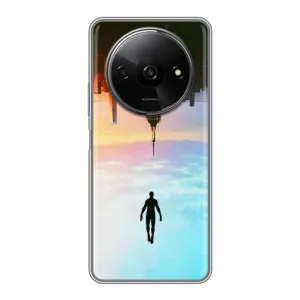 Чехол с человеком пауком для Xiaomi Redmi A3x - (AlphaPrint) (Паук человек)