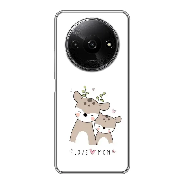 Чохол з принтом «Оленята мама і малюк» для Xiaomi Redmi A3x Чохол з принтом «Оленята мама і малюк» для Xiaomi Redmi A3x