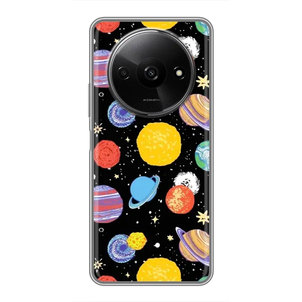 Чохол з принтом «Намальовані планети» для Xiaomi Redmi A3x
