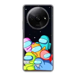 Чохли Амонг Ас для Xiaomi Redmi A3x (AlphaPrint) (Скіни в космосі)
