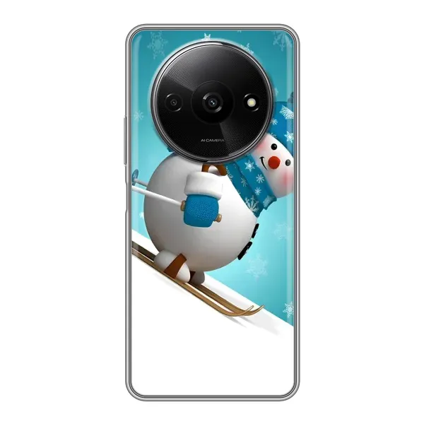 Чехол с принтом «Снеговик на лыжах» для Xiaomi Redmi A3x