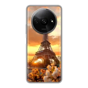 Чехол Эйфелева Башня для Xiaomi Redmi A3x - (AlphaPrint) (Солнечная башня)