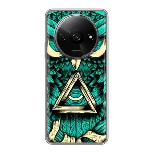 Чохол з пташками на Xiaomi Redmi A3x (VPrint) (Сова з оком)