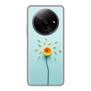 Чохли з квітами для Xiaomi Redmi A3x (VPrint) (Жовта квітка)