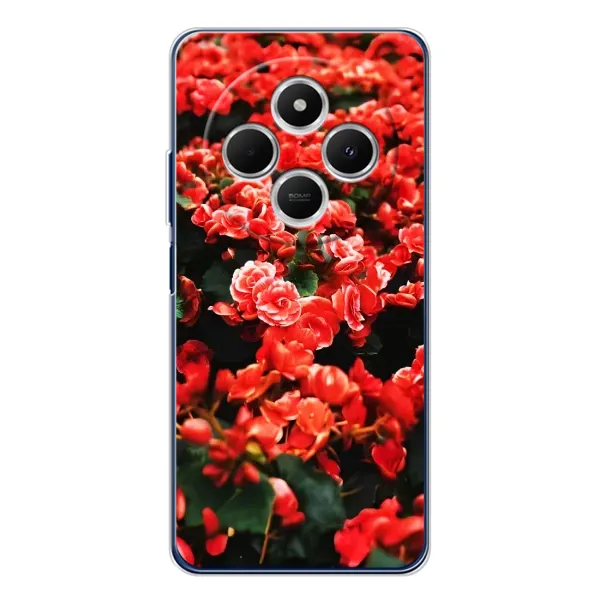Чехол с принтом «Цветы красные» для Xiaomi Redmi A4 5G