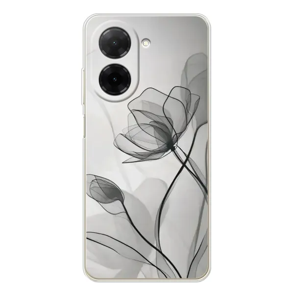 Чехол с принтом «Черные цветы» для Xiaomi Redmi A5 (EU)