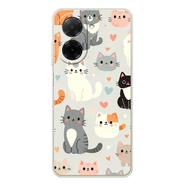 Чохол з принтом «Колаж котів» для Xiaomi Redmi A5 (EU)