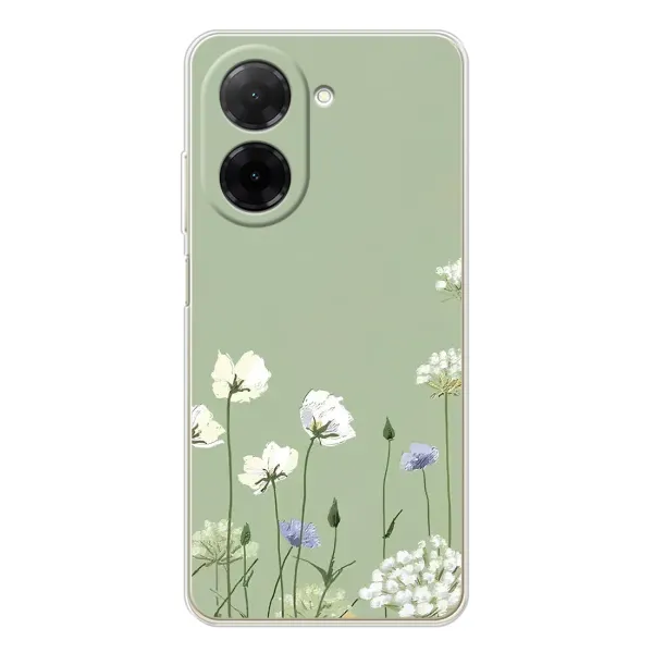Чехол с принтом «Цветы на зеленом» для Xiaomi Redmi A5 (EU)