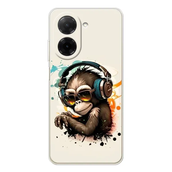 Чохол з принтом «Макака в навушниках» для Xiaomi Redmi A5 (EU)