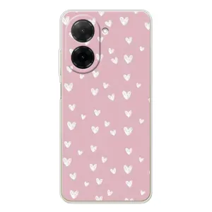 Чохол з розовим принтом для Xiaomi Redmi A5 (Сердечки на рожевому)