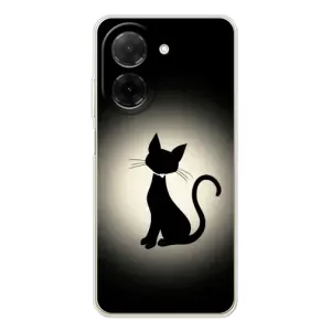 Чохол з принтом для Xiaomi Redmi A5 (AlphaPrint) Модні коти (Силует котика)