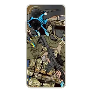 Чехлы с картинкой ЗСУ для Xiaomi Redmi A5 (AlphaPrint) (Воїн ЗСУ)