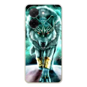 Защитные чехлы для Редми А5 (AlphaPrint) (ХИТ продаж) ВОЛК (Яркий волк)