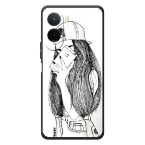 Чохол з друком для Xiaomi Redmi A7 Pro - (Мода) (AlphaPrint) (Фото дівчини)