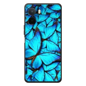 Чохол з принтом для шыаомі Redmi A7 Про - (Прикольні) (AlphaPrint) (Сині метелики)
