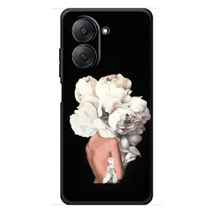 Чехлы (ART) Цветы на Xiaomi Redmi A7 (VPrint) (Белые цветы)
