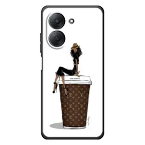 Чехлы Луи Витон для Xiaomi Redmi A7 (AlphaPrint - LOUIS VUITTON) (кофе LOUIS VUITTON)