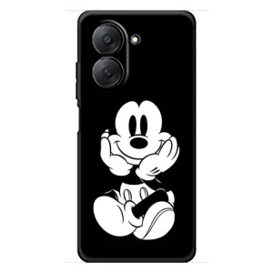 Эксклюзивный чехол для Xiaomi Redmi A7 (AlphaPrint - Мультяшные) (Микки на черном)