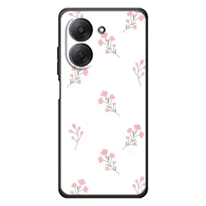Чехол с розовым рисунком для Xiaomi Redmi A7 (Розовые цветы)