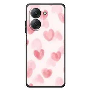 Чехол с розовым рисунком для Xiaomi Redmi A7 (Розовые сердечки)