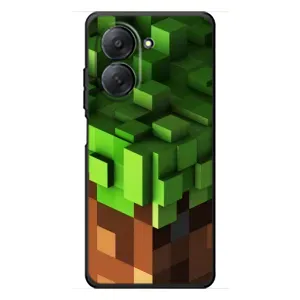 Чехол Майнкрафт на Xiaomi Redmi A7 (AlphaPrint) Minecraft (текстура Майнкрафт)