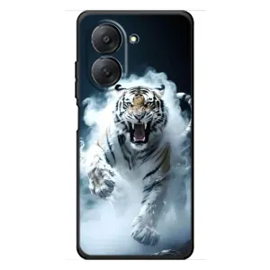 Чехол с картинкой «Хищники» для Xiaomi Redmi A7 (Белый тигр в дыму)