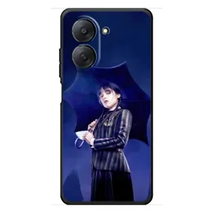 Чехлы Венсдей на Xiaomi Redmi A7 Уэнсдей (AlphaPrint) (Уэнздей с зонтом)