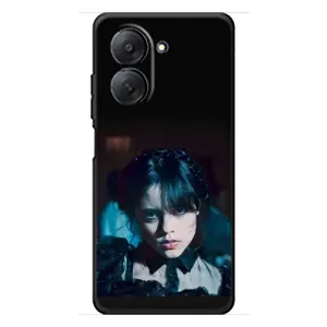 Чехлы Венсдей на Xiaomi Redmi A7 Уэнсдей (AlphaPrint) (взгляд Уэнздей)