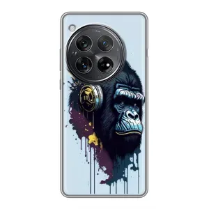 Чехол с Обезьянами Xiaomi Redmi K80 Pro - (AlphaPrint) (Горилла в наушниках)