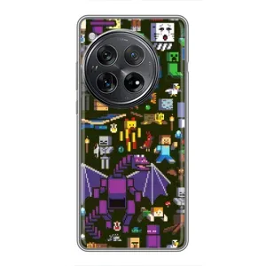 Чехол Майнкрафт на Xiaomi Redmi K80 Pro (AlphaPrint) Minecraft (Коллаж Майнкрафт)