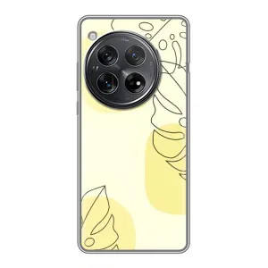 Силконовий чохол з принтом в квітах на Xiaomi Redmi K80 Pro (Жовта монстера арт)